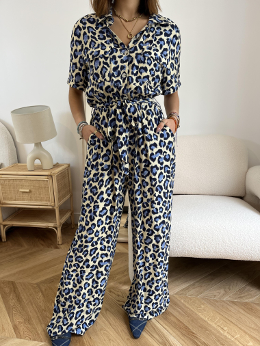 Mayorista Graciela Paris - Mono con estampado de leopardo