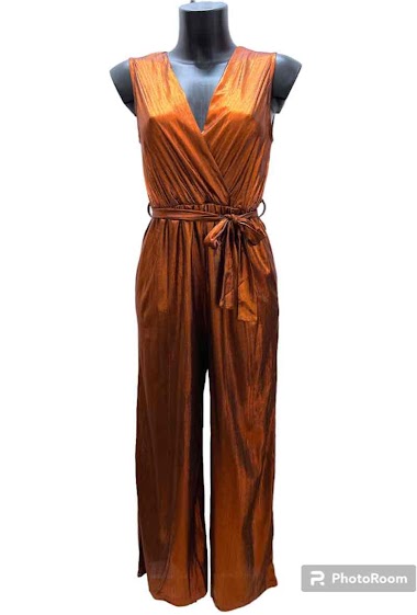 Mayorista Graciela Paris - Jumpsuit in shiny and elastic material. fluid and wide cut