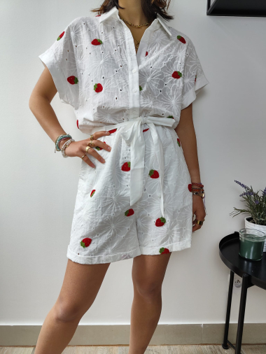 Wholesaler Graciela Paris - Strawberry cotton jumpsuit