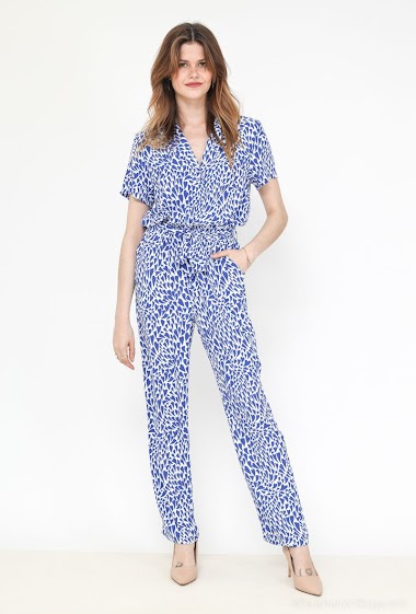Großhändler Graciela Paris - Jumpsuit printed with hearts pattern. fluid and light