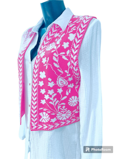 Wholesaler Graciela Paris - Short patterned cardigan