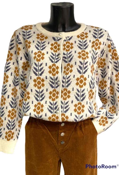 Wholesaler Graciela Paris - Sunflower pattern vest
