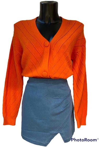 Wholesaler Graciela Paris - Vertical striped plain vest