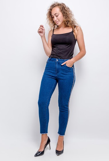Wholesaler Graciela Paris - Jeans with side stripes