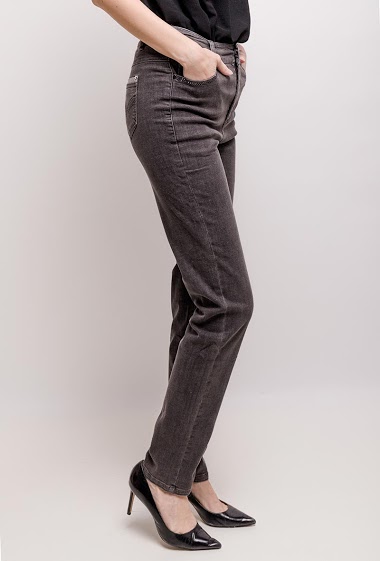 Wholesaler Graciela Paris - Gray jeans with strass
