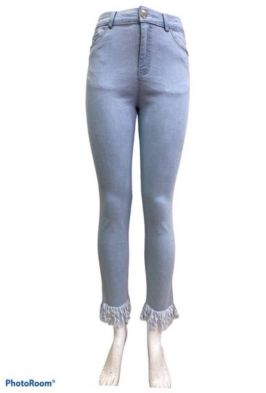 Wholesaler Graciela Paris - Stretch jeans with fringe