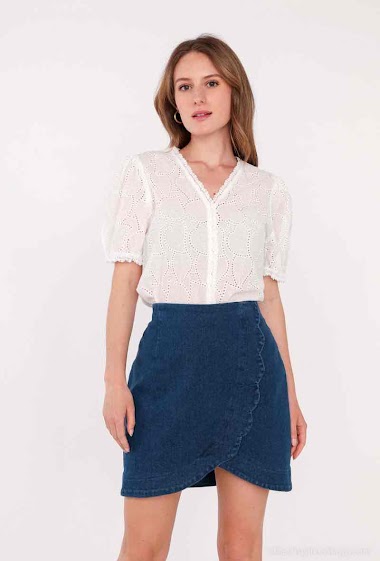 Wholesaler Graciela Paris - Short denim skirt.
