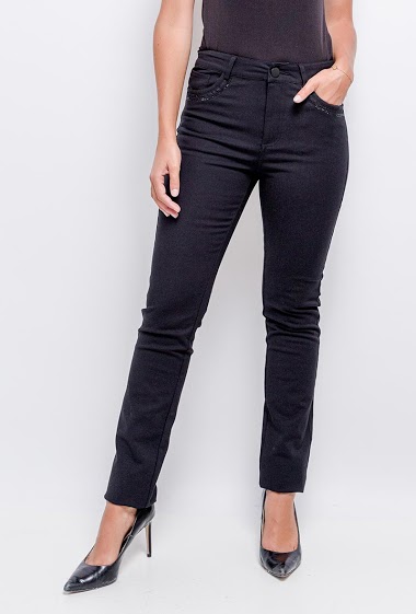 Wholesaler Graciela Paris - Pants with strass on pockets