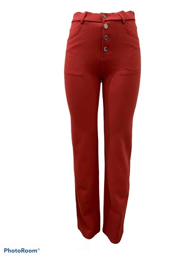 Wholesaler Graciela Paris - 4-button stretch milano-knit straight-leg trousers
