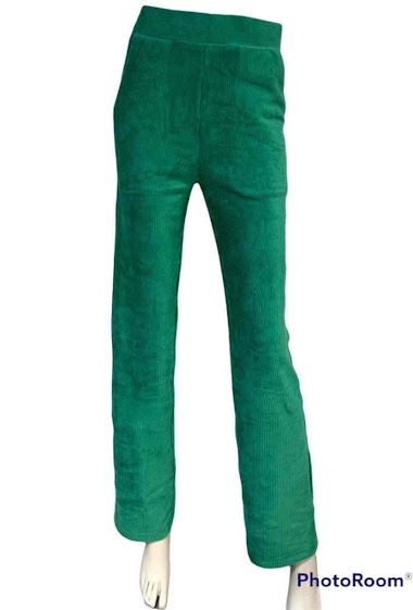 Wholesaler Graciela Paris - Stretch corduroy trousers. straight with 2 side pockets
