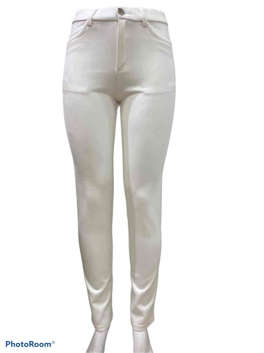 Großhändler Graciela Paris - Imitation suede pants with elastic waistband