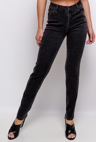 Grossiste Graciela Paris - Pantalon stretch avec bandes latérales en strass