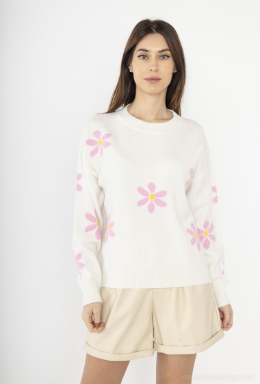 Wholesaler Graciela Paris - Flower pattern sweater