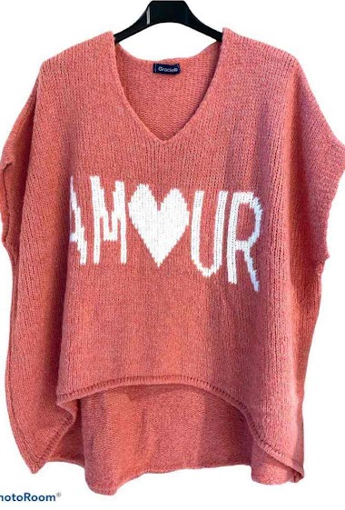 Wholesaler Graciela Paris - Sleeveless « love » sweater