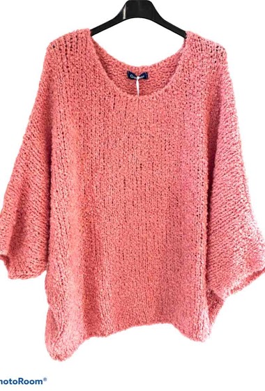 Großhändler Graciela Paris - Loose-fit chunky knit sweater with round neck