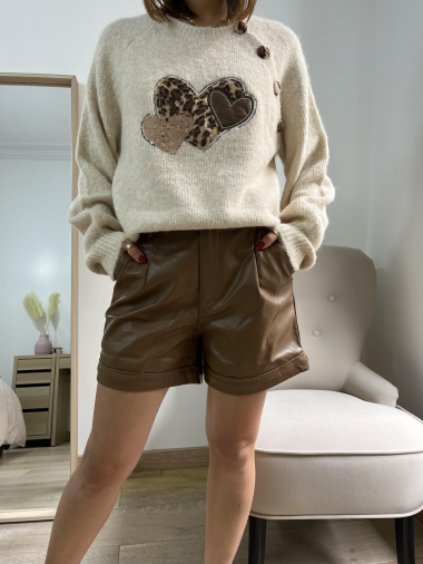 Wholesaler Graciela Paris - Sweater with heart pattern