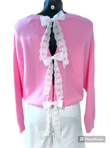 Wholesaler Graciela Paris - Sweater with lace bow on the back