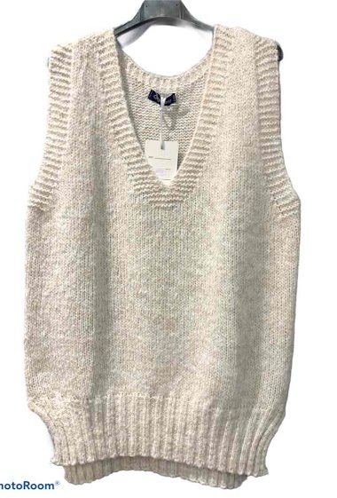 Wholesaler Graciela Paris - Soft Sleeveless V-neck sweater