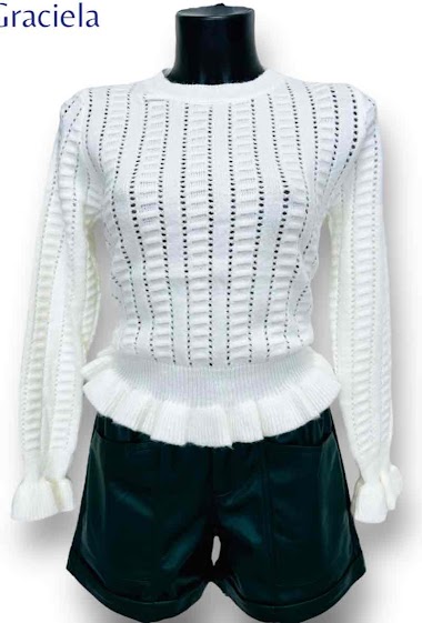 Wholesaler Graciela Paris - Soft ruffled sweater
