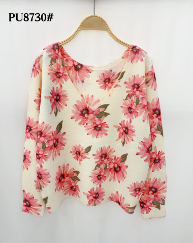 Wholesaler Graciela Paris - Flower pattern sweater