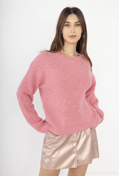 Wholesaler Graciela Paris - Rhinestone sweater. round neck