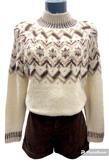 Wholesaler Graciela Paris - Scandinavian style sweater. high collar