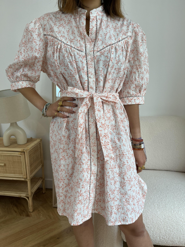 Grossiste Graciela Paris - Robe chemise à motif fleuri