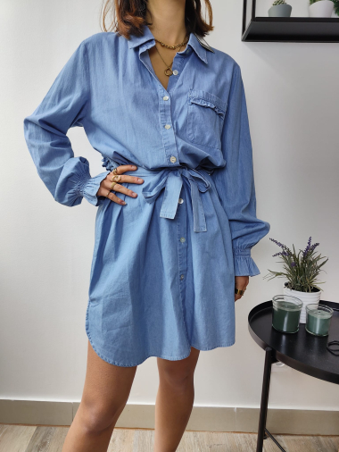 Wholesaler Graciela Paris - Denim effect shirt dress