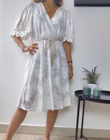 Wholesaler Graciela Paris - Short-sleeved lace dress