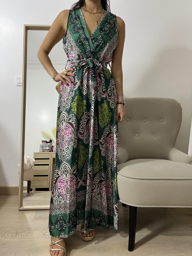 Wholesaler Graciela Paris - Long dress with colorful print