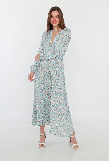 Wholesaler Graciela Paris - Long puffed sleeve dress