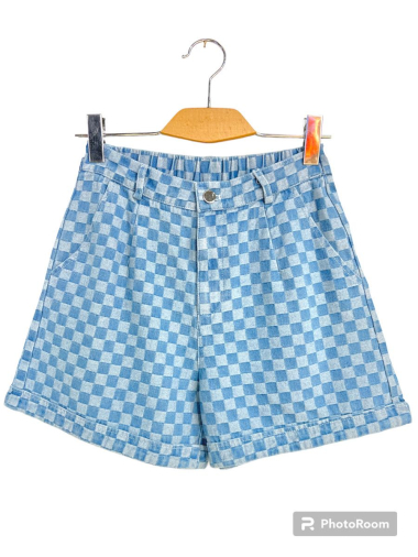 Wholesaler Graciela Paris - Checked cotton shorts