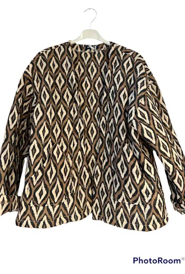 Großhändler Graciela Paris - Quilted coat jacket in printed cotton