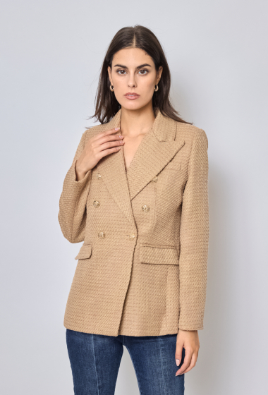 Wholesaler HF - Sequined Tweed Blazer