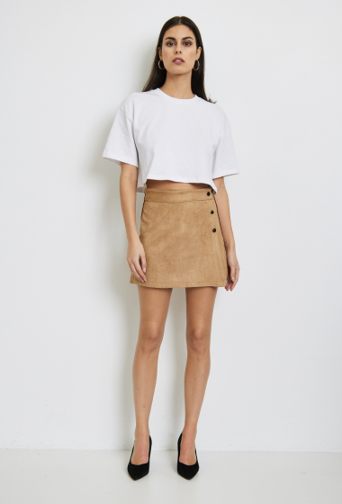 Wholesaler HF - Suedette short skirt