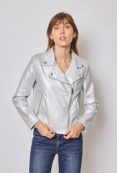 Wholesaler HF - Soft faux leather jacket