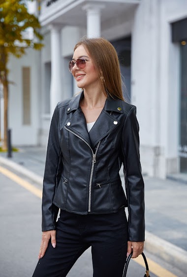 Wholesaler H.F - Faux leather jacket
