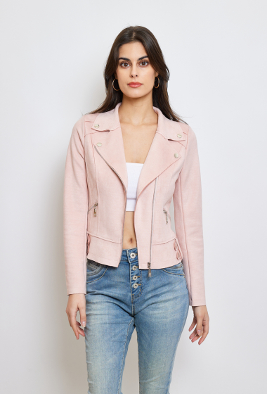 Wholesaler HF - Straight cut suede jacket