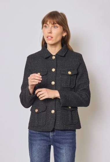 Wholesaler HF - gold tweed jacket