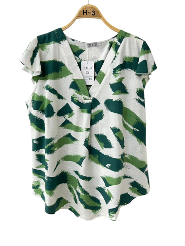 Wholesaler H3 - plus size v-neck blouse