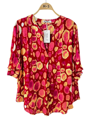 Wholesaler H3 - blouse à motif fantaisie grande taille