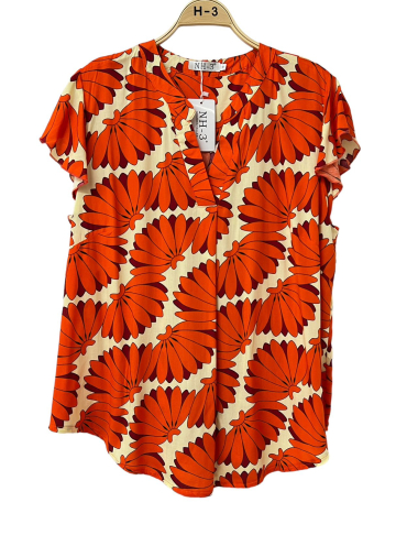 Wholesaler H3 - large size fancy pattern blouse