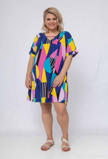 Wholesaler H3 - Blouse dress fancy patterns large size