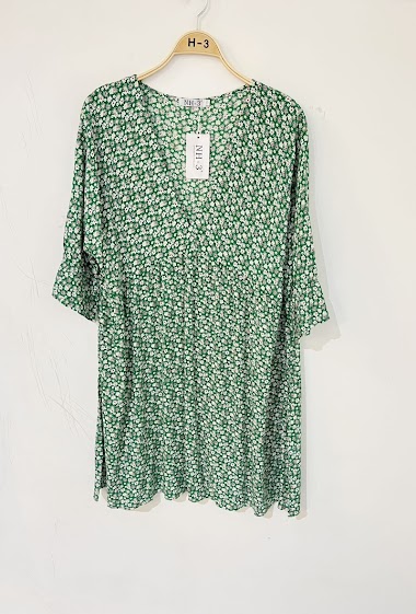 Wholesaler H3 - Dress with fancy pattern large size