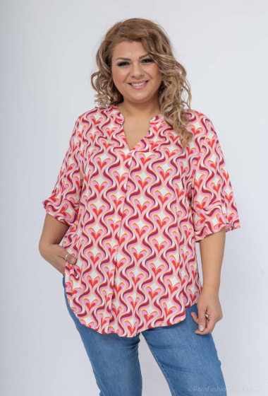Wholesaler H3 - large size printed fabric tunic