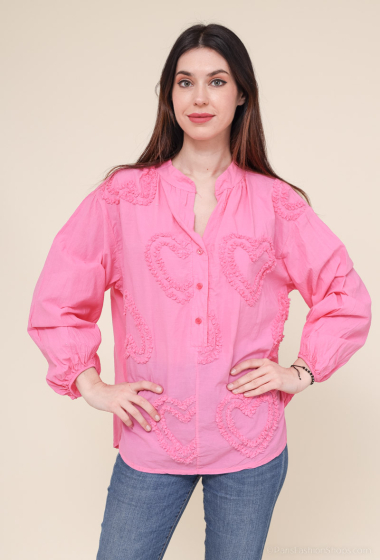 Wholesaler Happy Look - Heart detail blouse