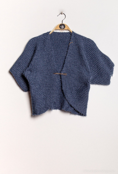 Wholesaler Happy Look - Brooch knit bolero