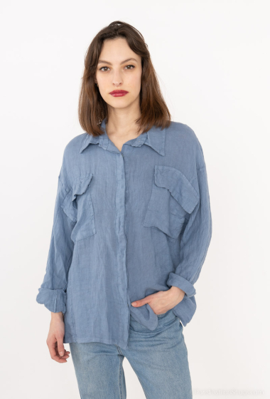 Wholesaler Happy Look - Short linen shirt
