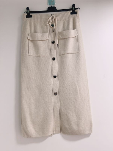 Wholesaler Happy Look - Mid-length knit skirt
