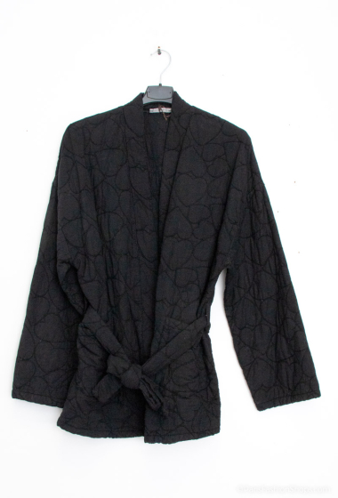 Wholesaler Happy Look - Embroidered quilted cotton kimono